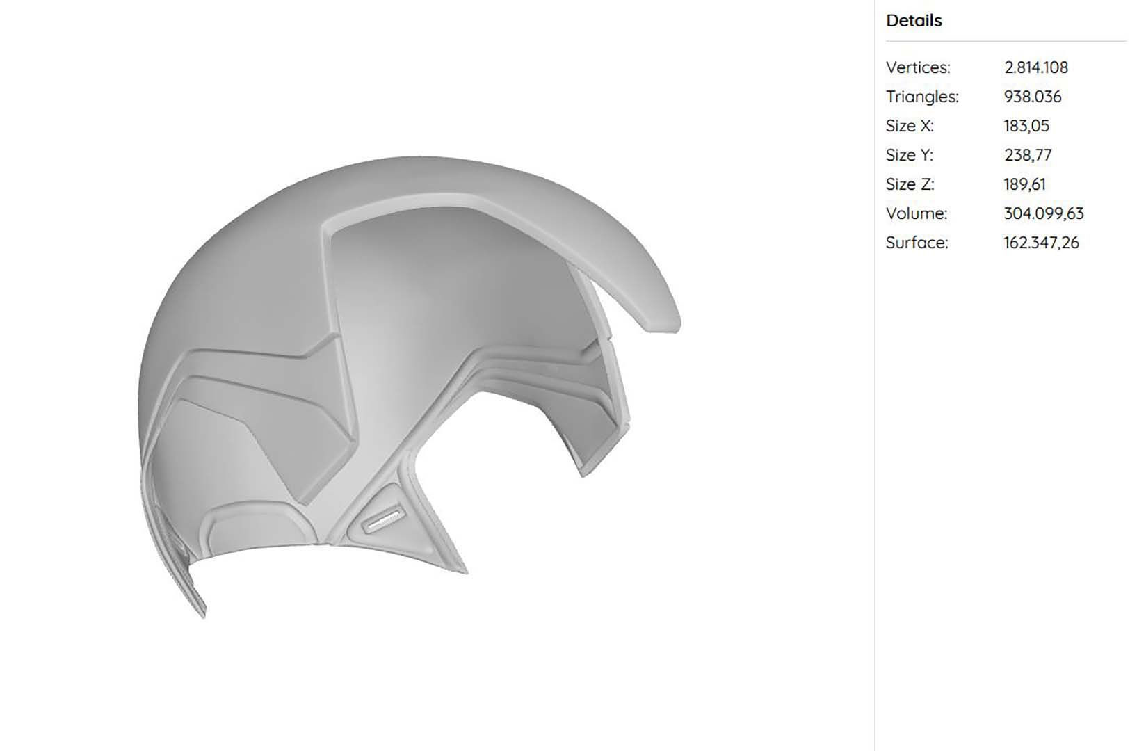 Iron Man MK85 Helmet 3D Pritn Model 3D print model_7