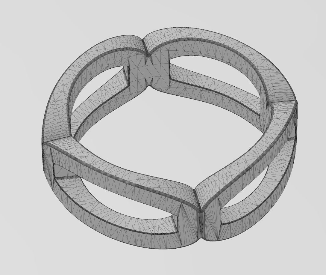 Open rounded carved corners  square ring US sizes 6to10 3D print model_15