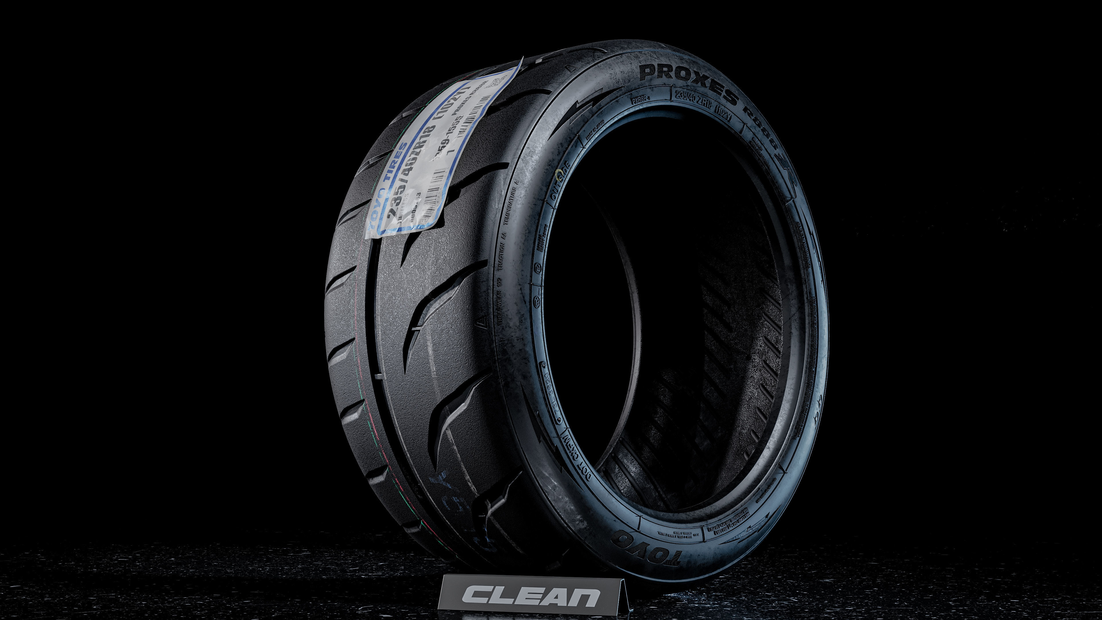 Tire Toyo Proxes R888R Full 3D 3D model_3