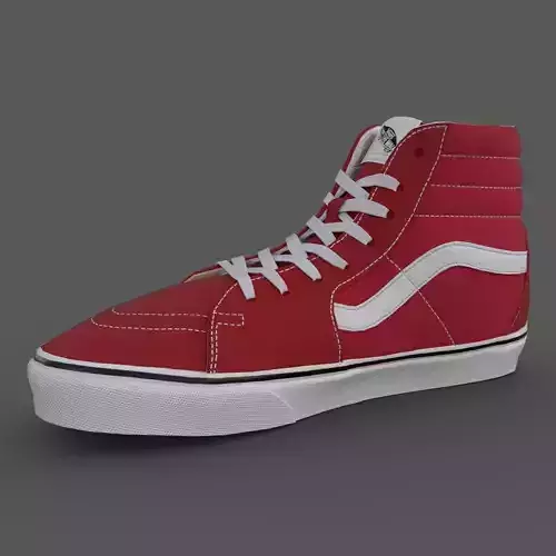 VANS182 Sk8 Hi Racing Red True
