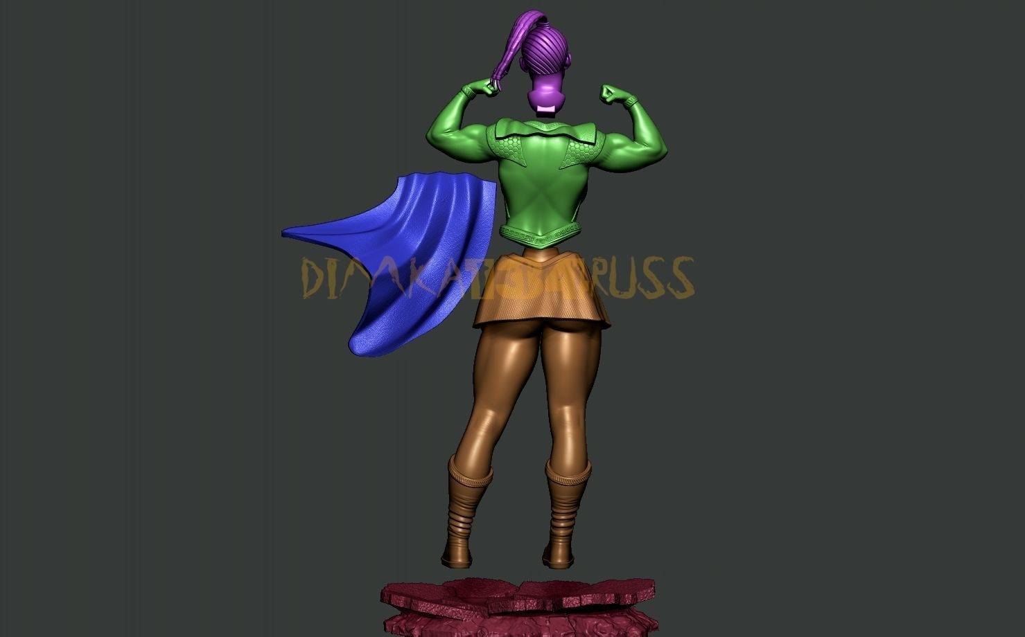 Supergirl 3D print model_8