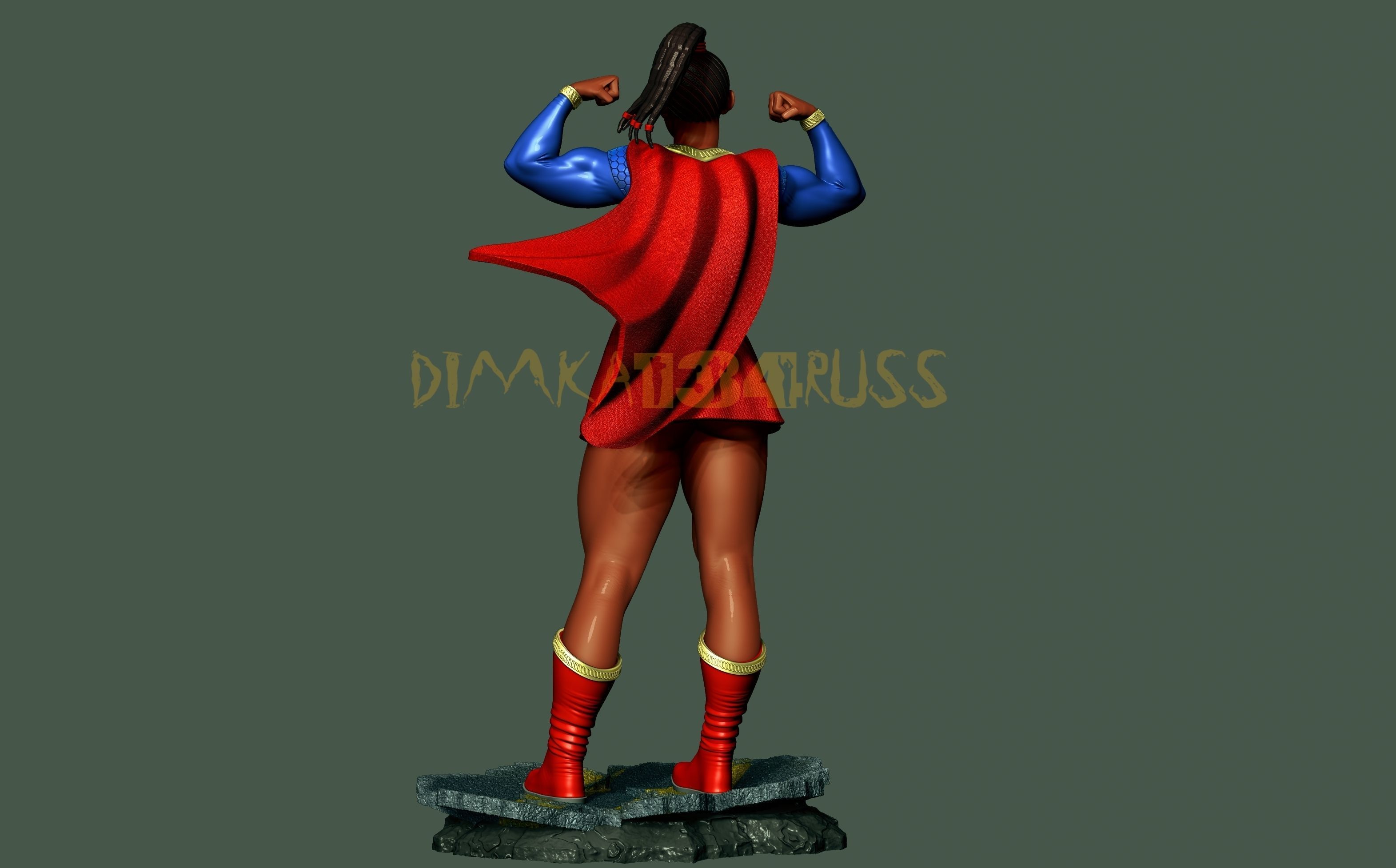 Supergirl 3D print model_2