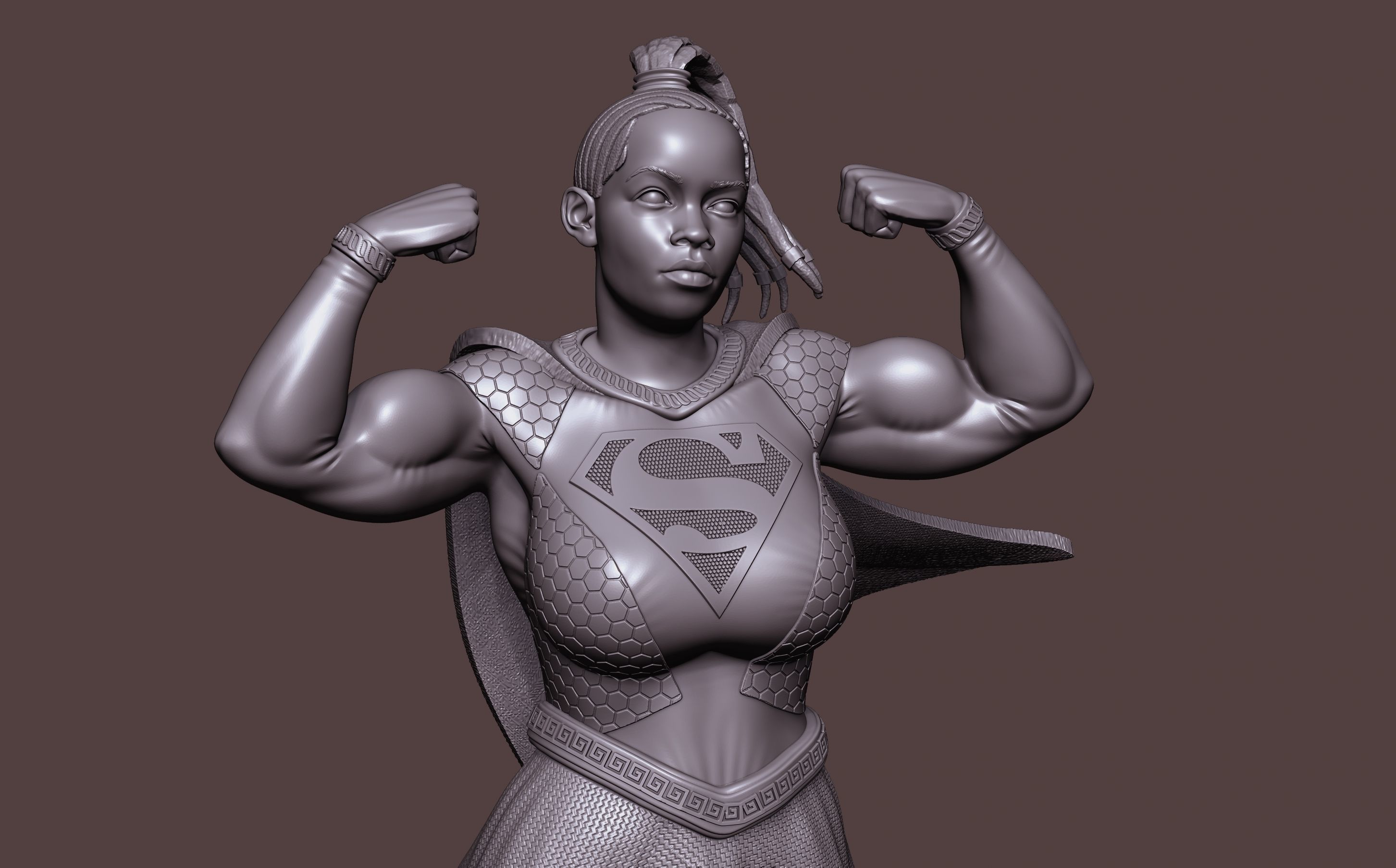 Supergirl 3D print model_10