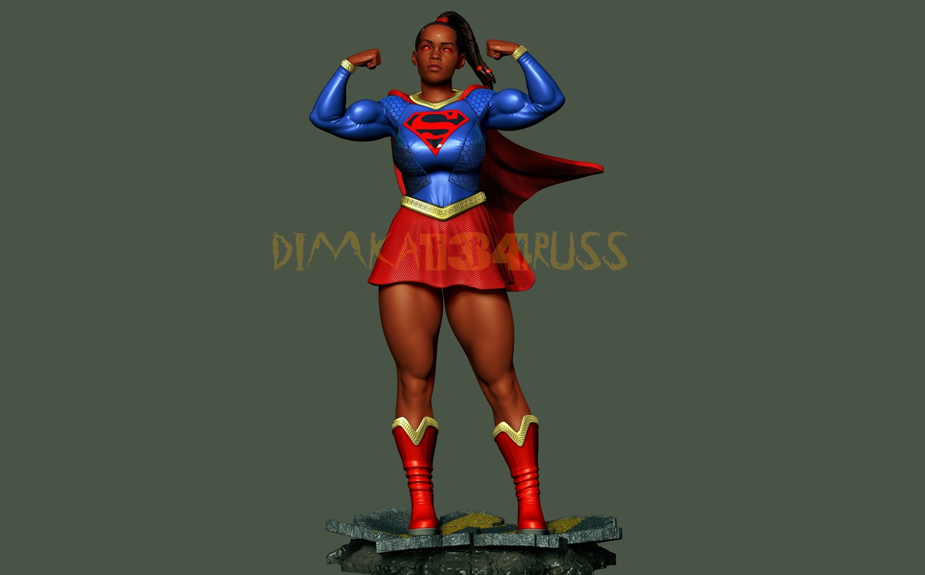 Supergirl 3D print model_1