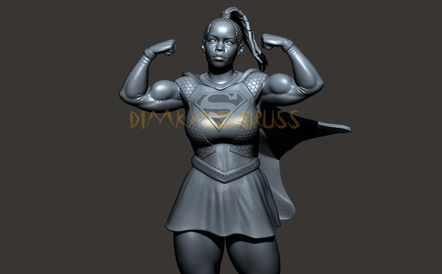 Supergirl 3D print model_14