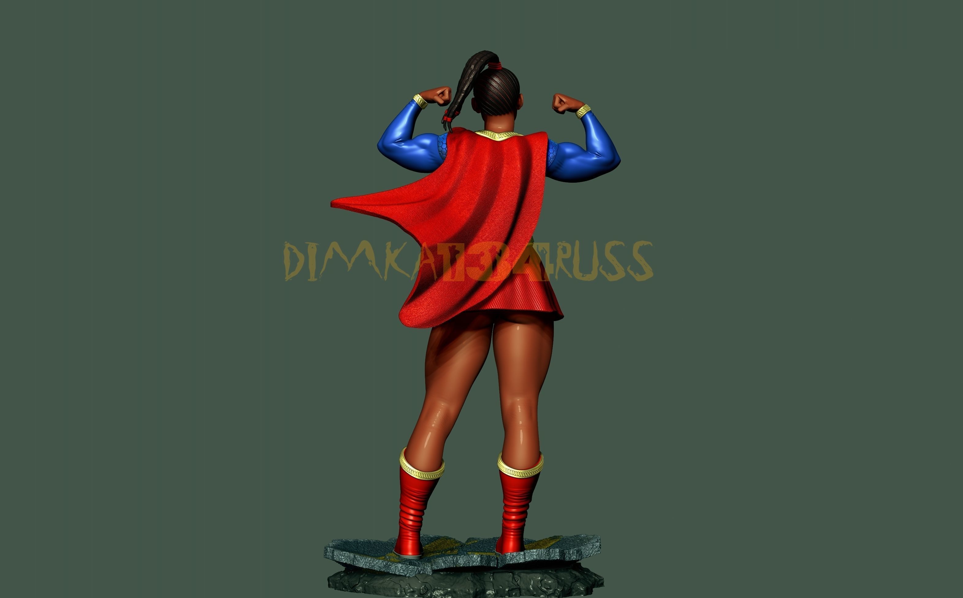 Supergirl 3D print model_13