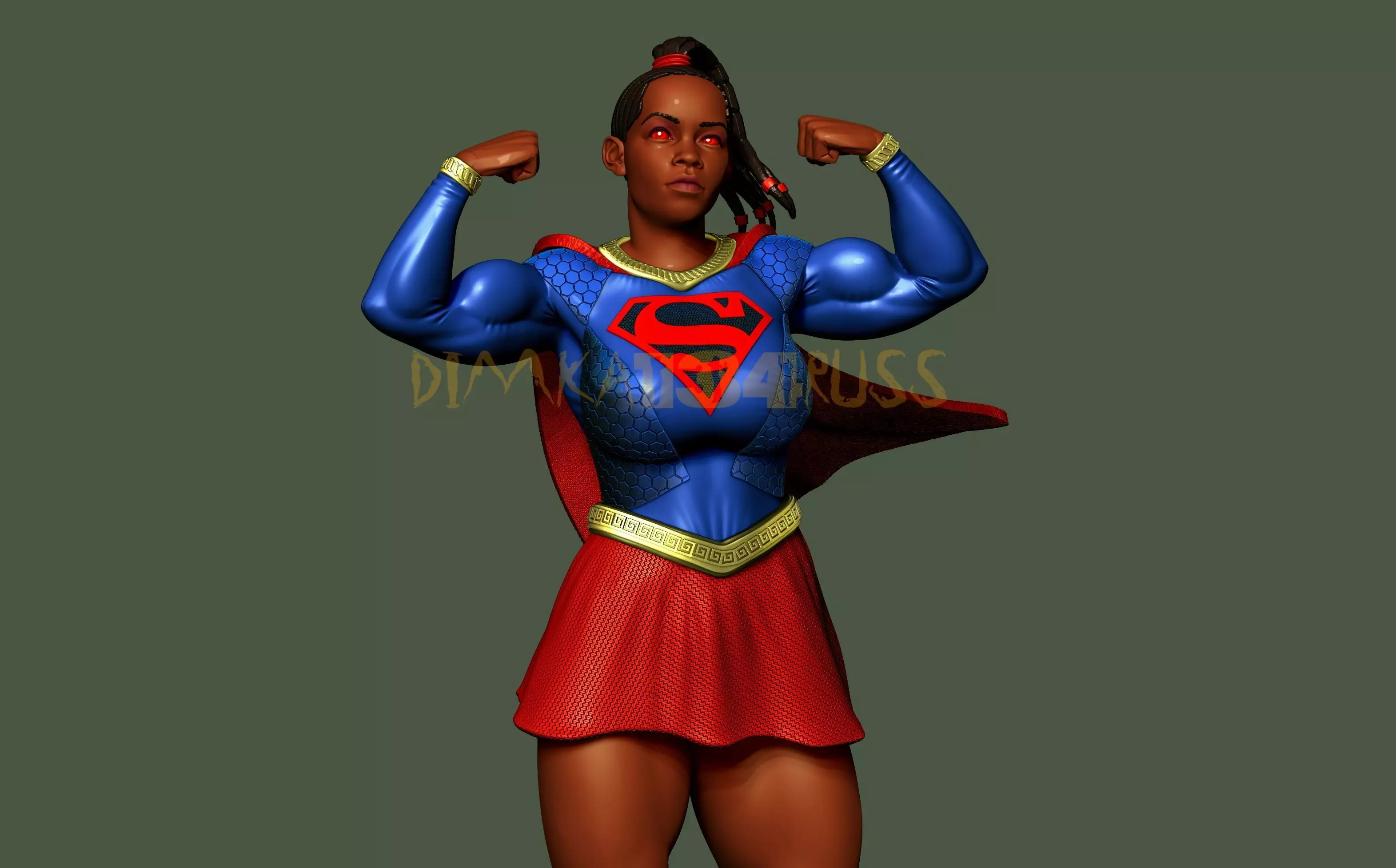 Supergirl 3D print model_0