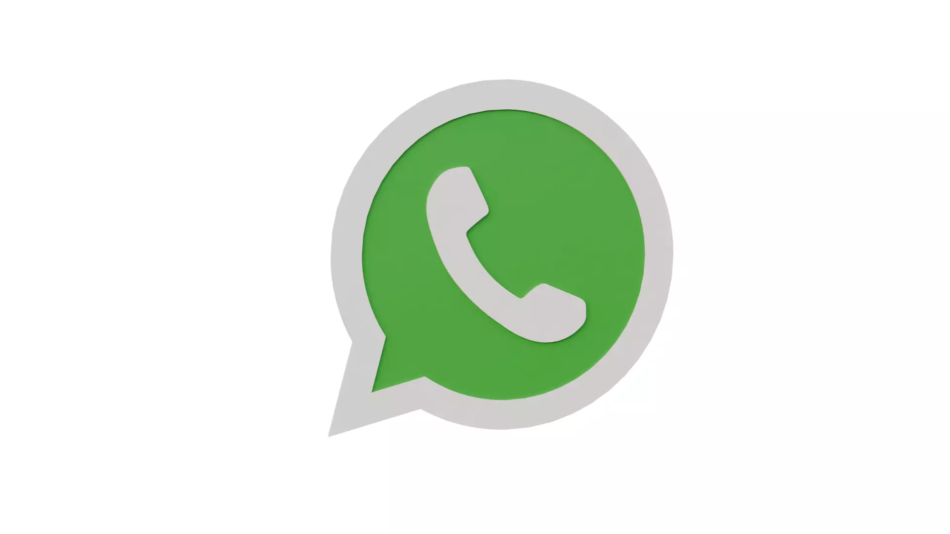 3d whatsapp Logo 3D model