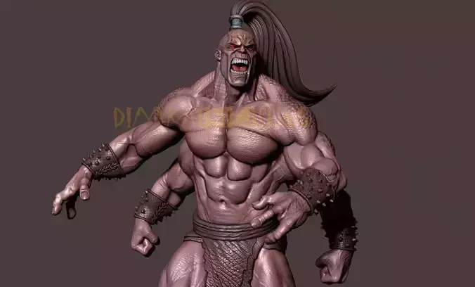 goro mortal kombat 3D print model