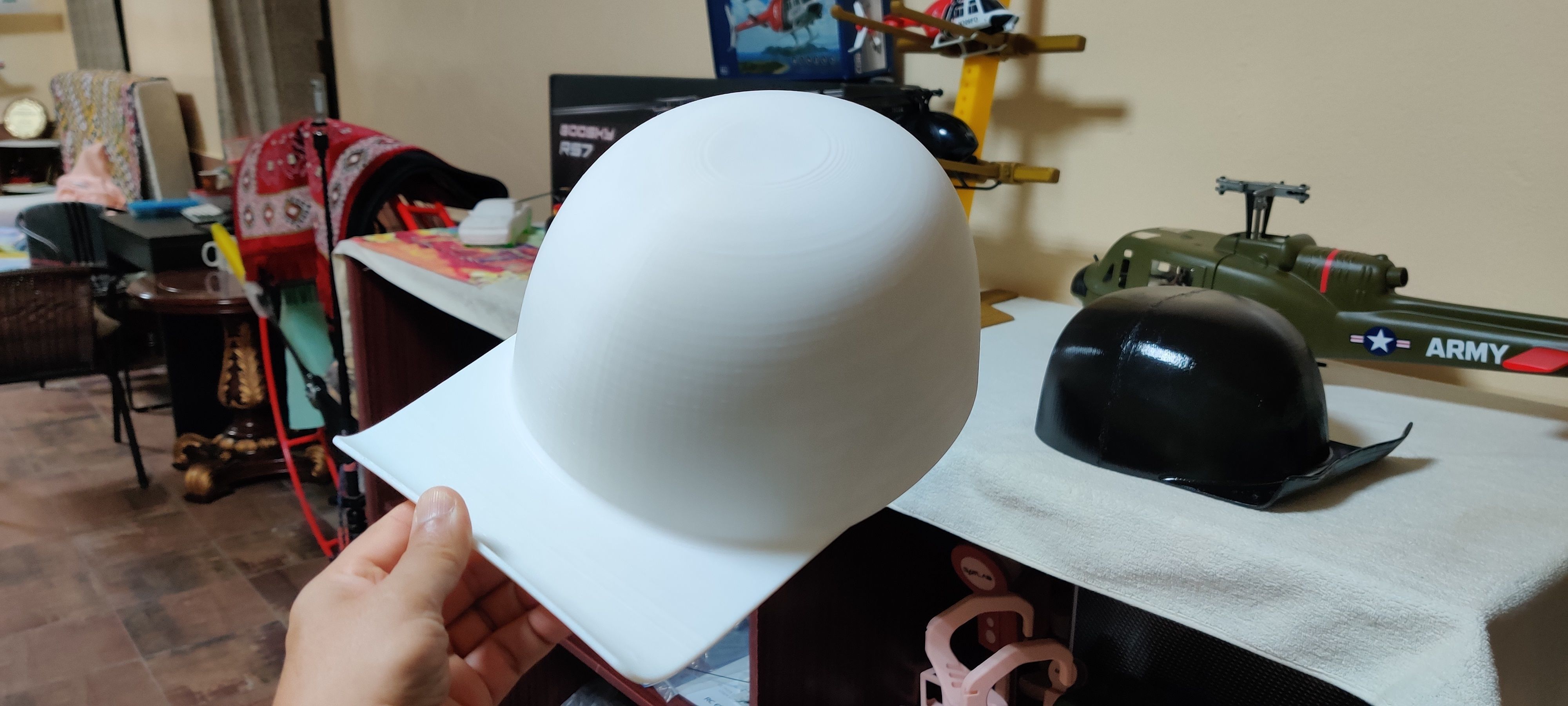 3D Printed Trendy Helmet Cap for Chopper Riders 3D print model_2