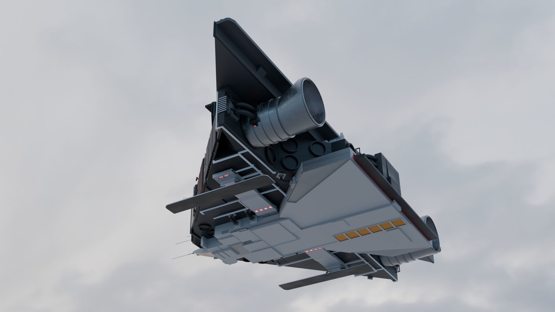 Sprayer Spaceship - 3D-Model 3D model_3