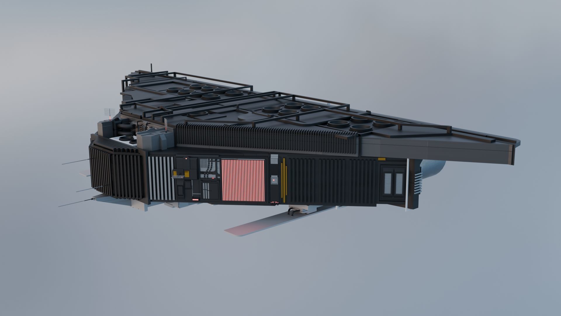 Sprayer Spaceship - 3D-Model 3D model_2