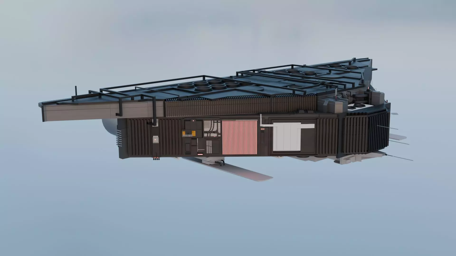 Sprayer Spaceship - 3D-Model 3D model_0