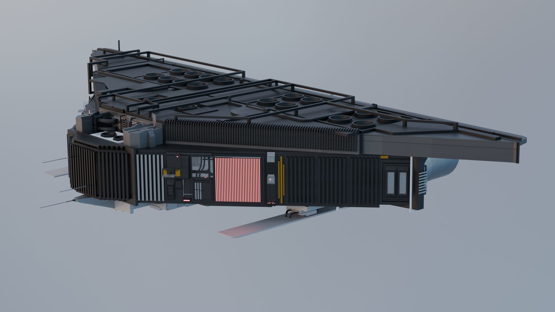 Sprayer Spaceship - 3D-Model 3D model_12