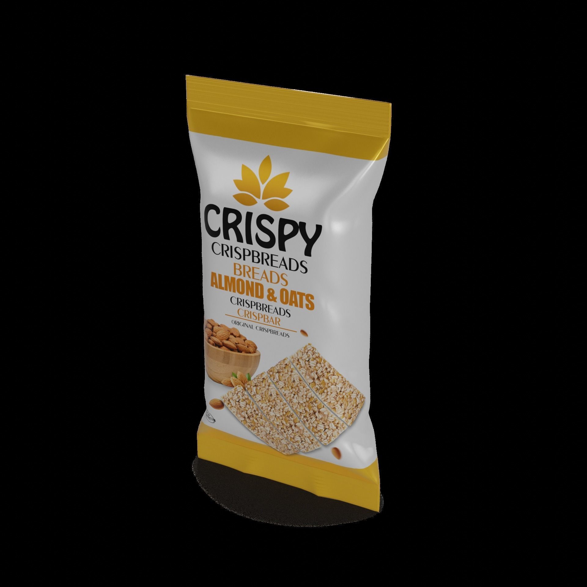 Crispbreads Multigrain Crispbread Low-poly 3D model_1