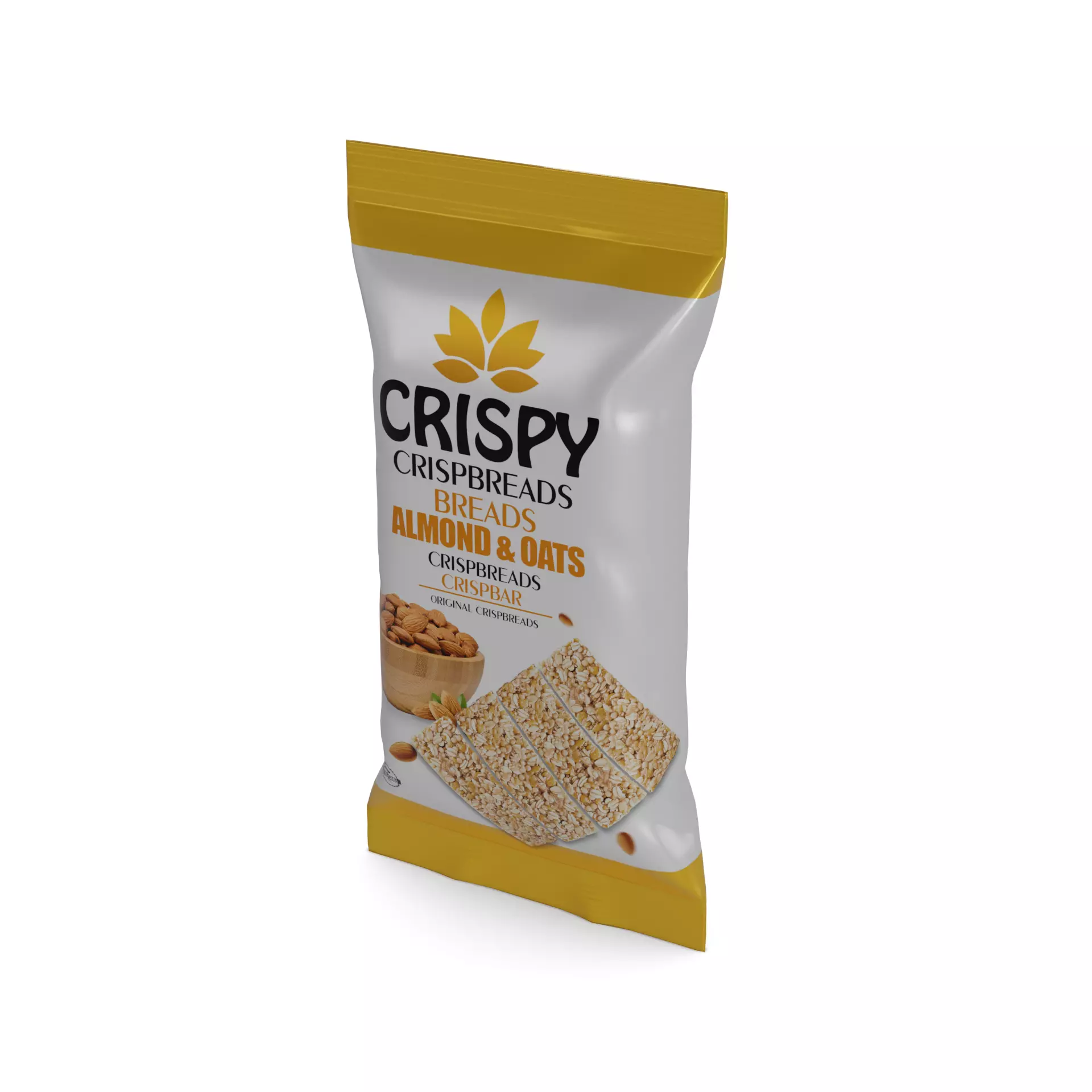 Crispbreads Multigrain Crispbread Low-poly 3D model_0