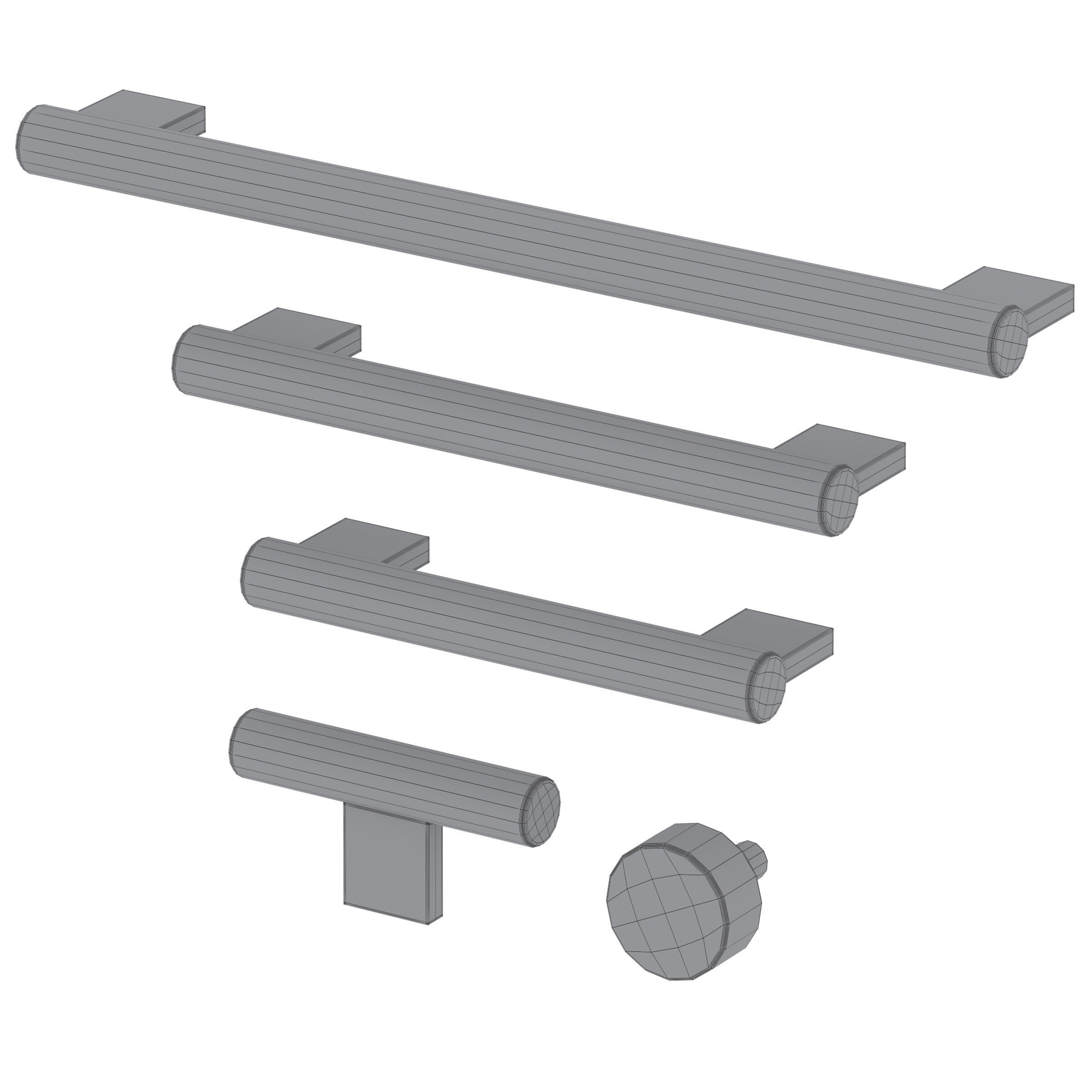 Furniture handles GRAFO by Meraki 3D model_2