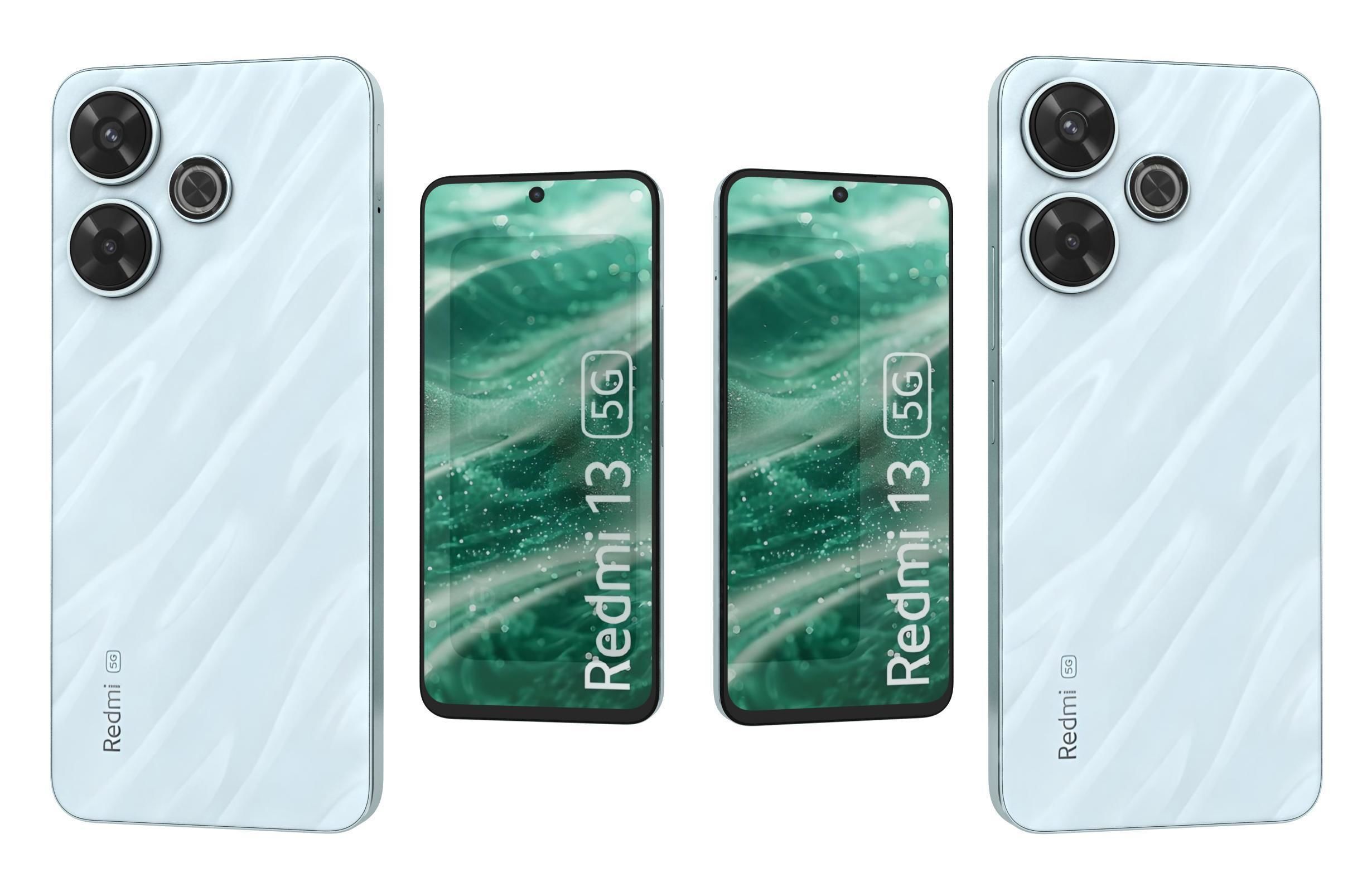 Xiaomi Redmi 13 5G Blue 3D model_3