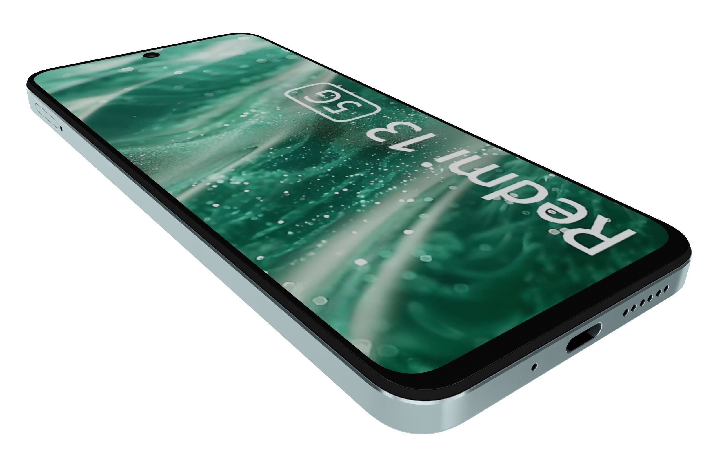 Xiaomi Redmi 13 5G Blue 3D model_12