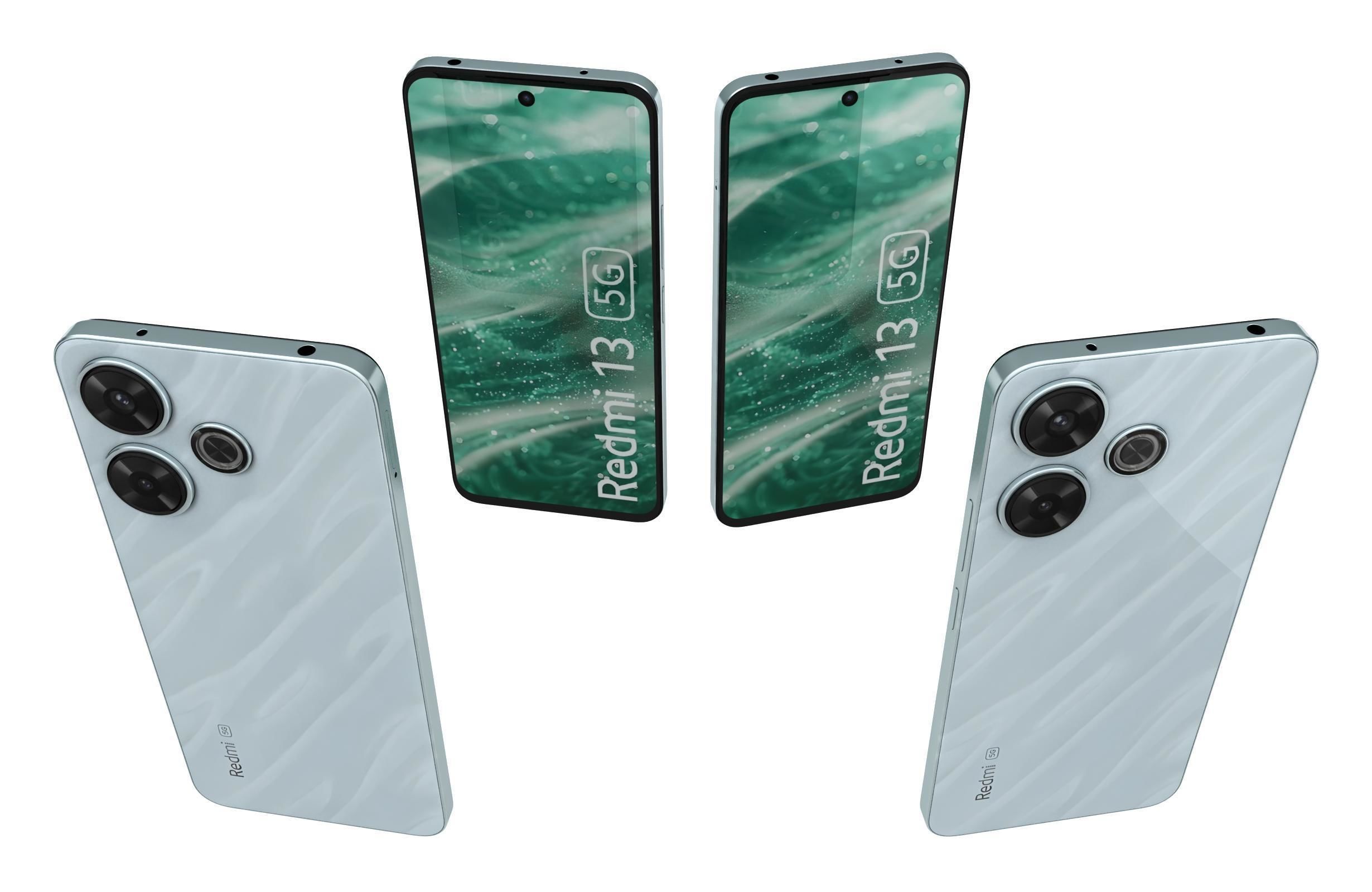 Xiaomi Redmi 13 5G Blue 3D model_4