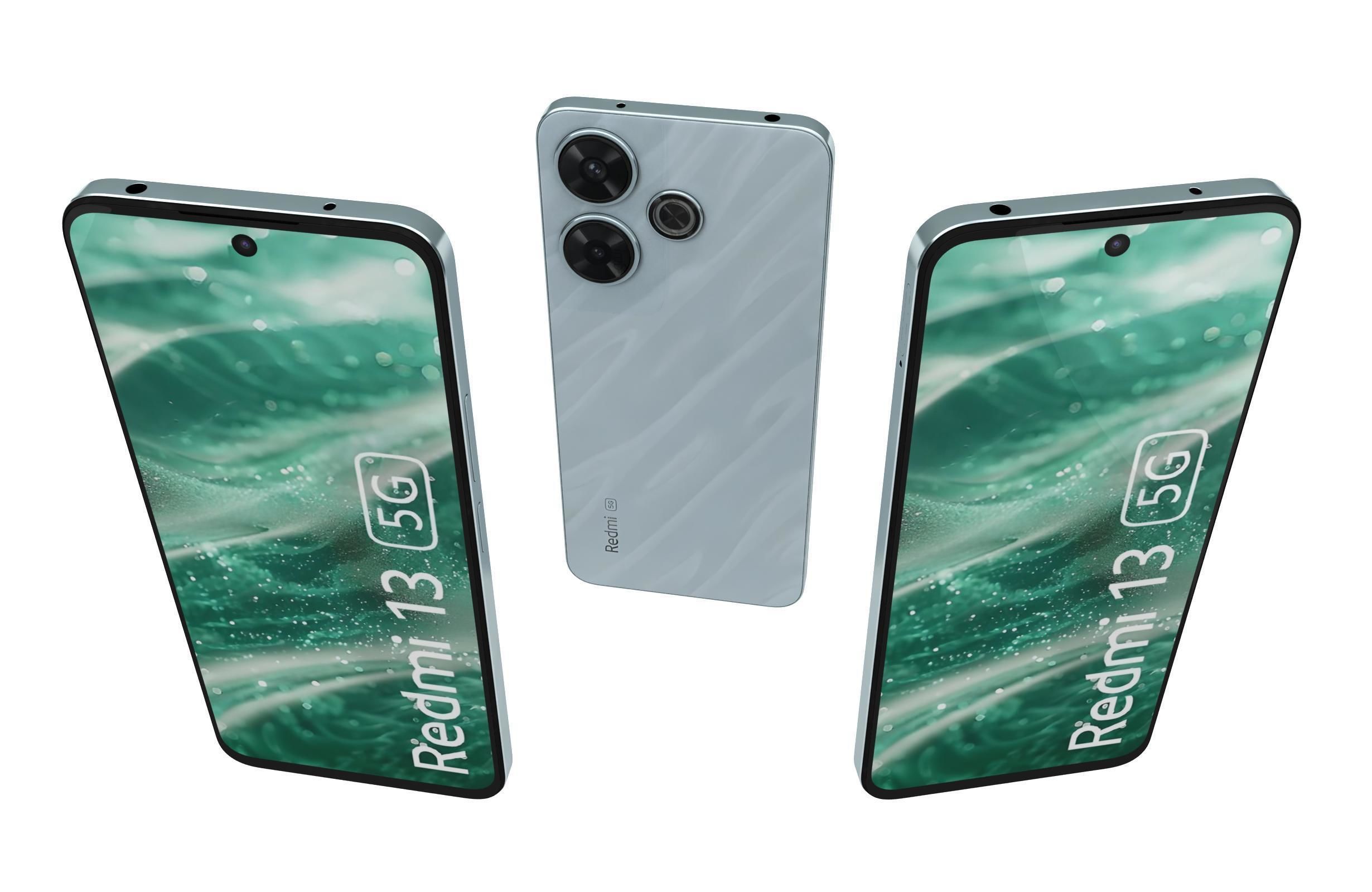 Xiaomi Redmi 13 5G Blue 3D model_1