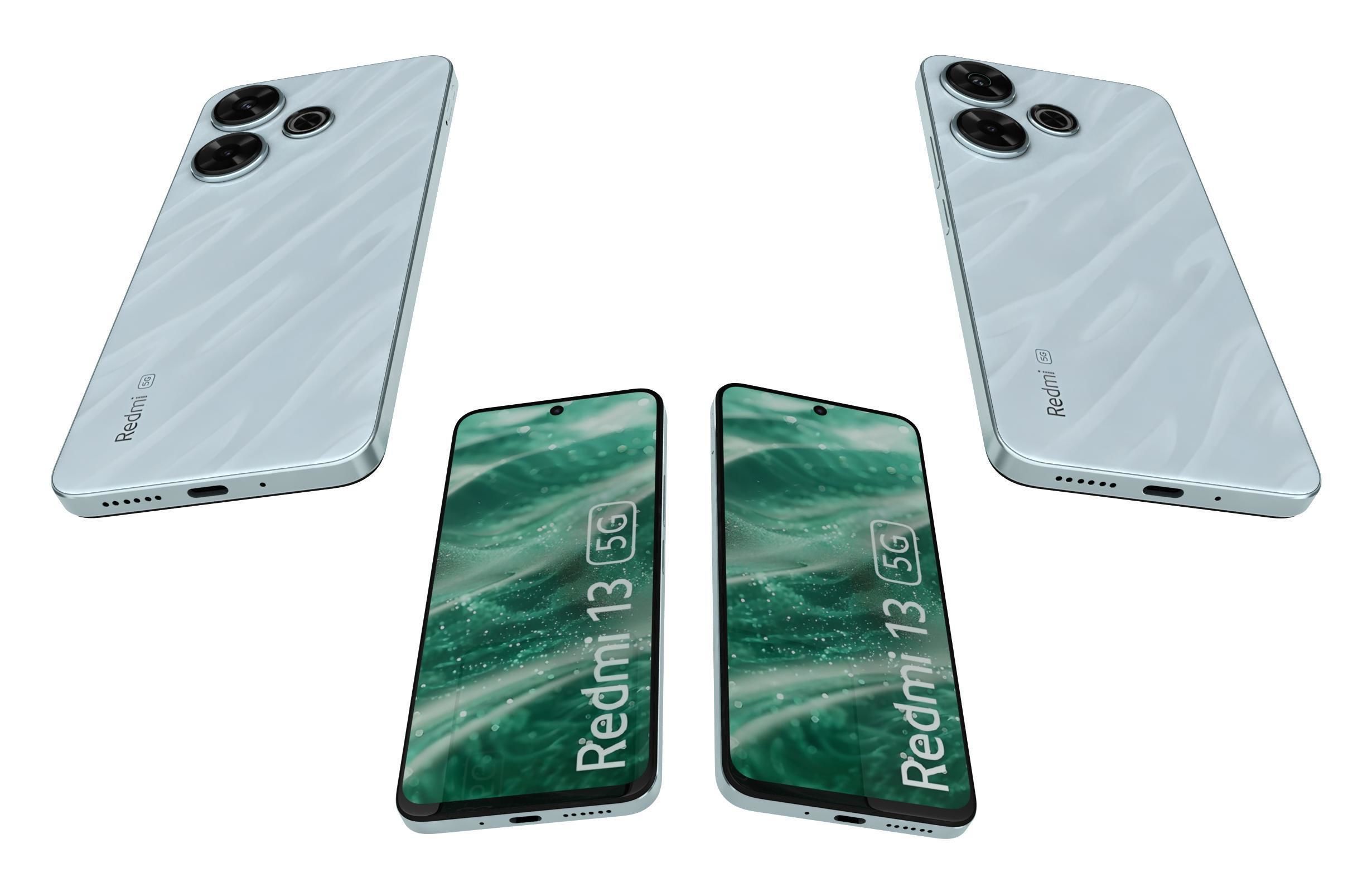 Xiaomi Redmi 13 5G Blue 3D model_5