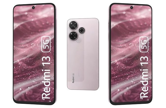 Xiaomi Redmi 13 5G Pink 3D model