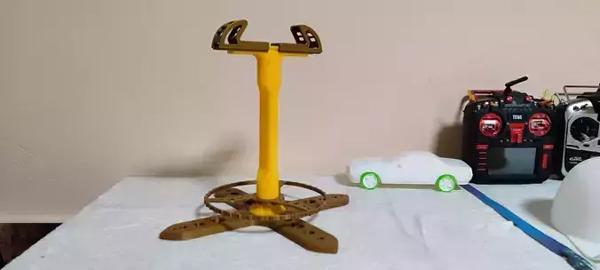 3d Printed Revolving Helmet holder and display