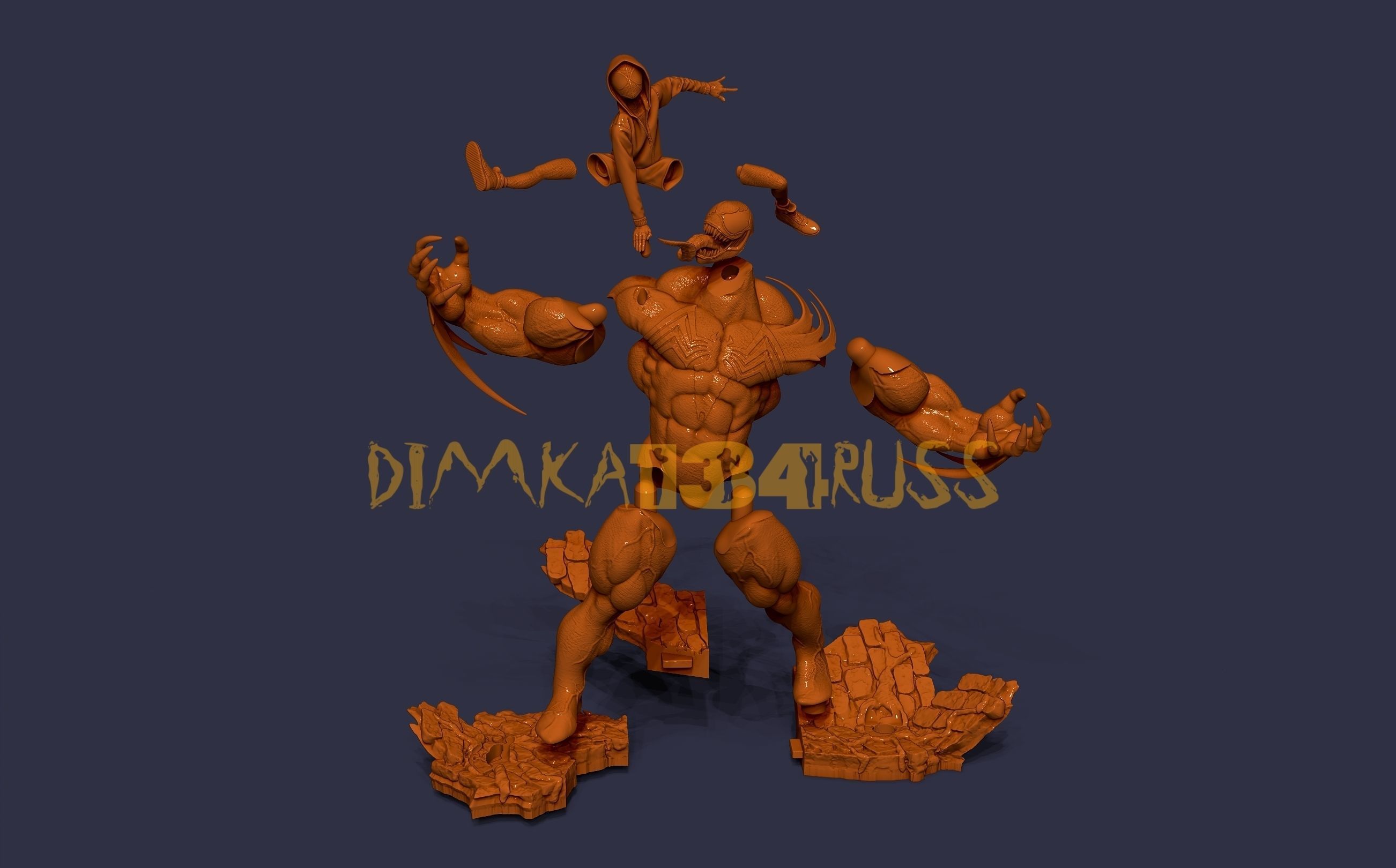 Spider-Man venom 3D print model_8