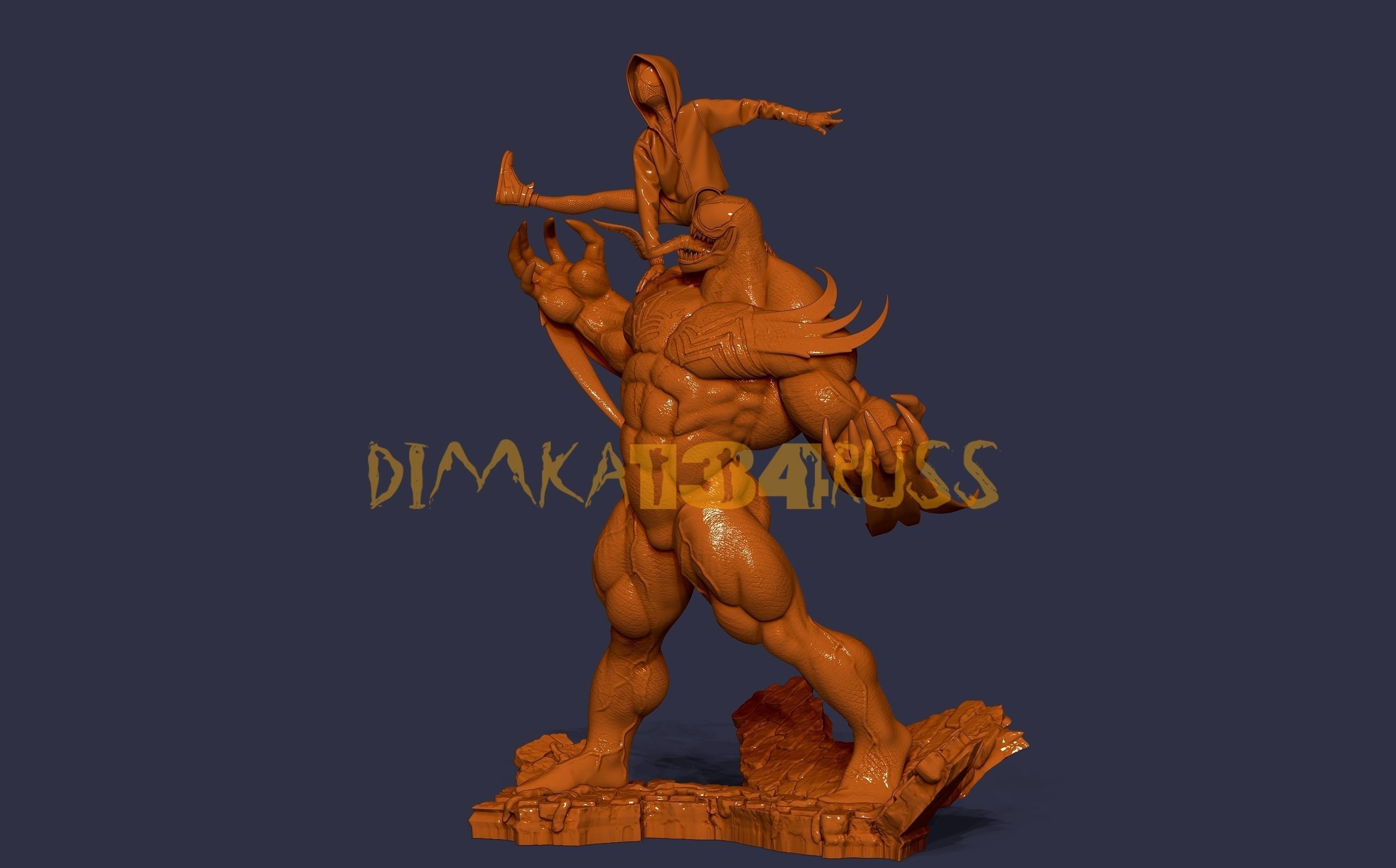 Spider-Man venom 3D print model_9