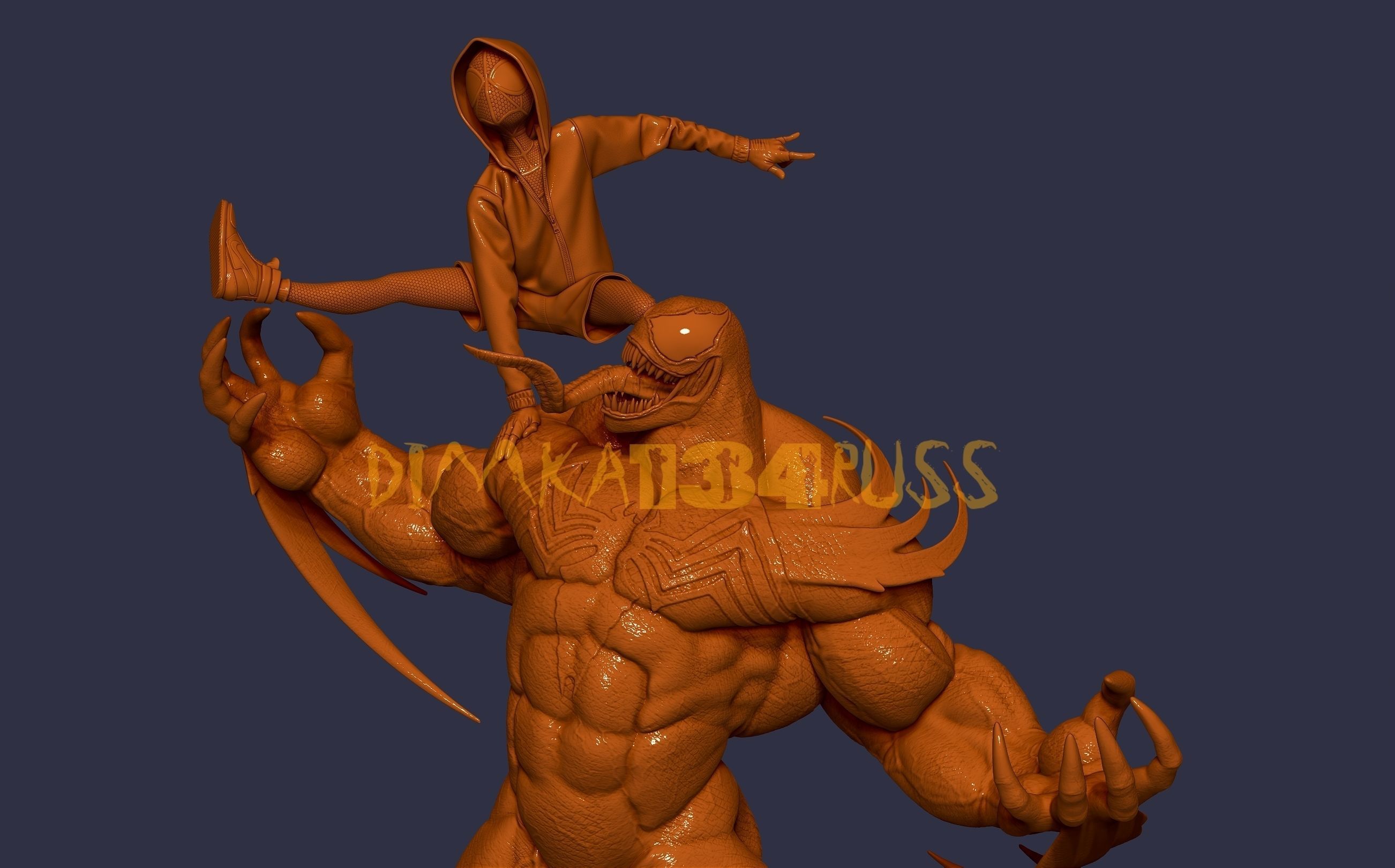 Spider-Man venom 3D print model_14