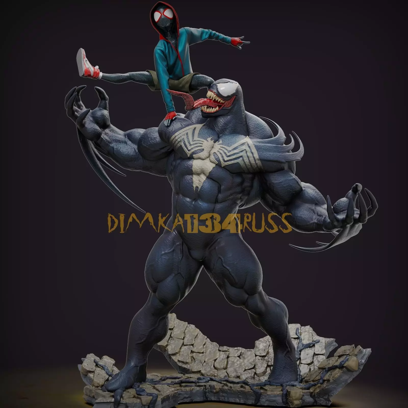 Spider-Man venom 3D print model_0