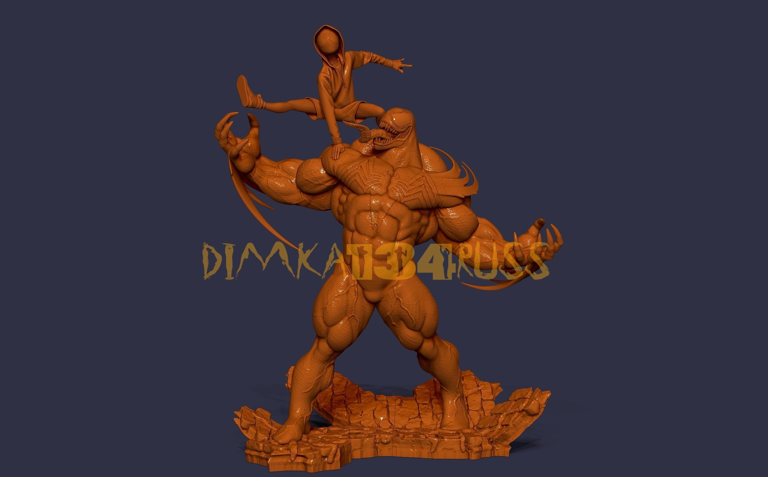 Spider-Man venom 3D print model_3