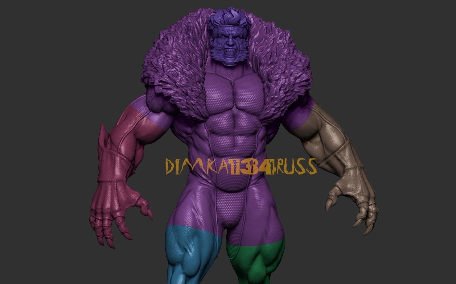 sabretooth 3D print model_12