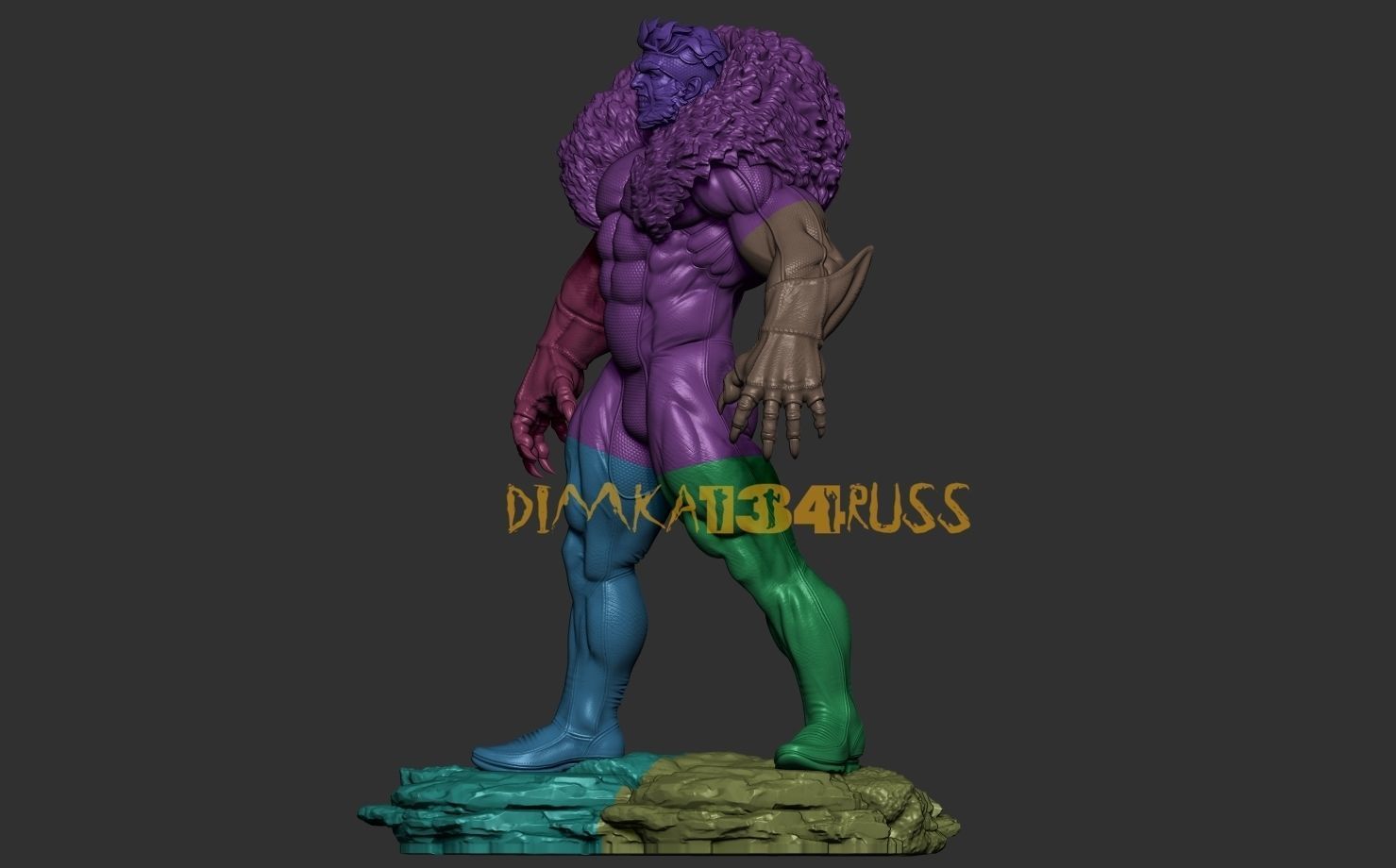 sabretooth 3D print model_10