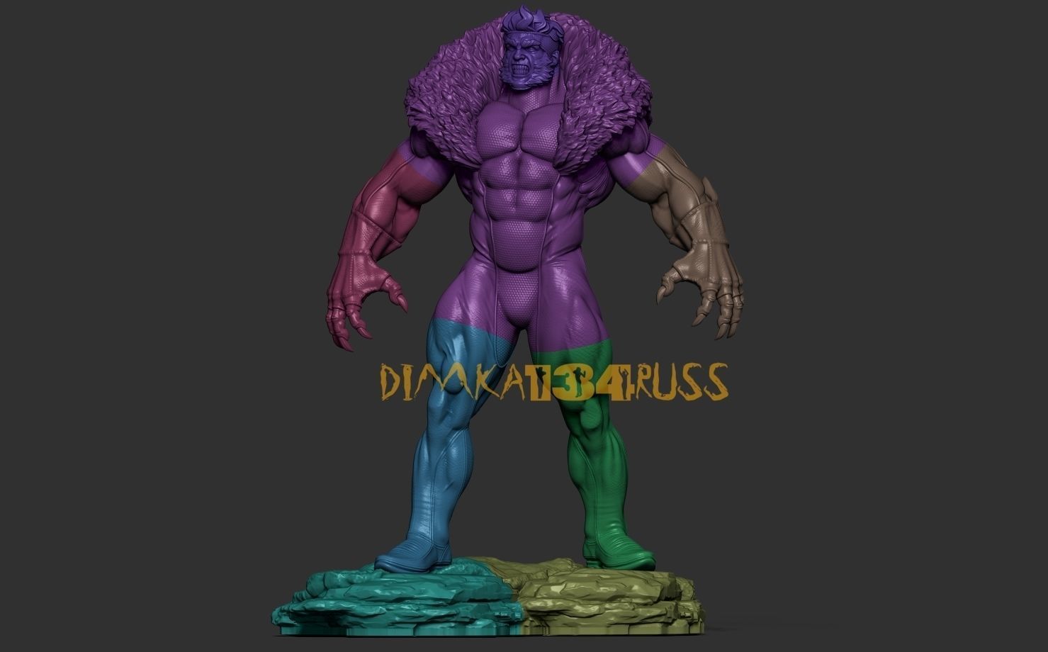 sabretooth 3D print model_5