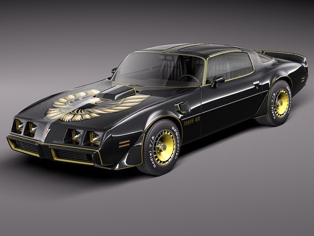 Pontiac Firebird Trans Am 1979-81 SE Bandit 3D Model MAX OBJ 3DS FBX C4D LWO LW LWS - CGTrader.com