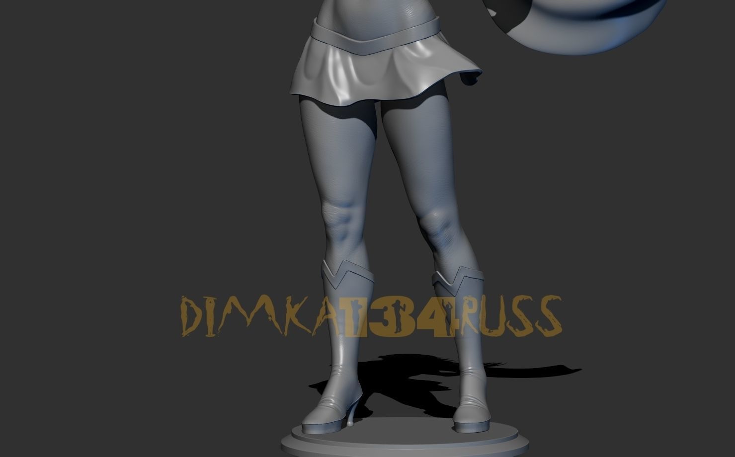 super girl 3D print model_11