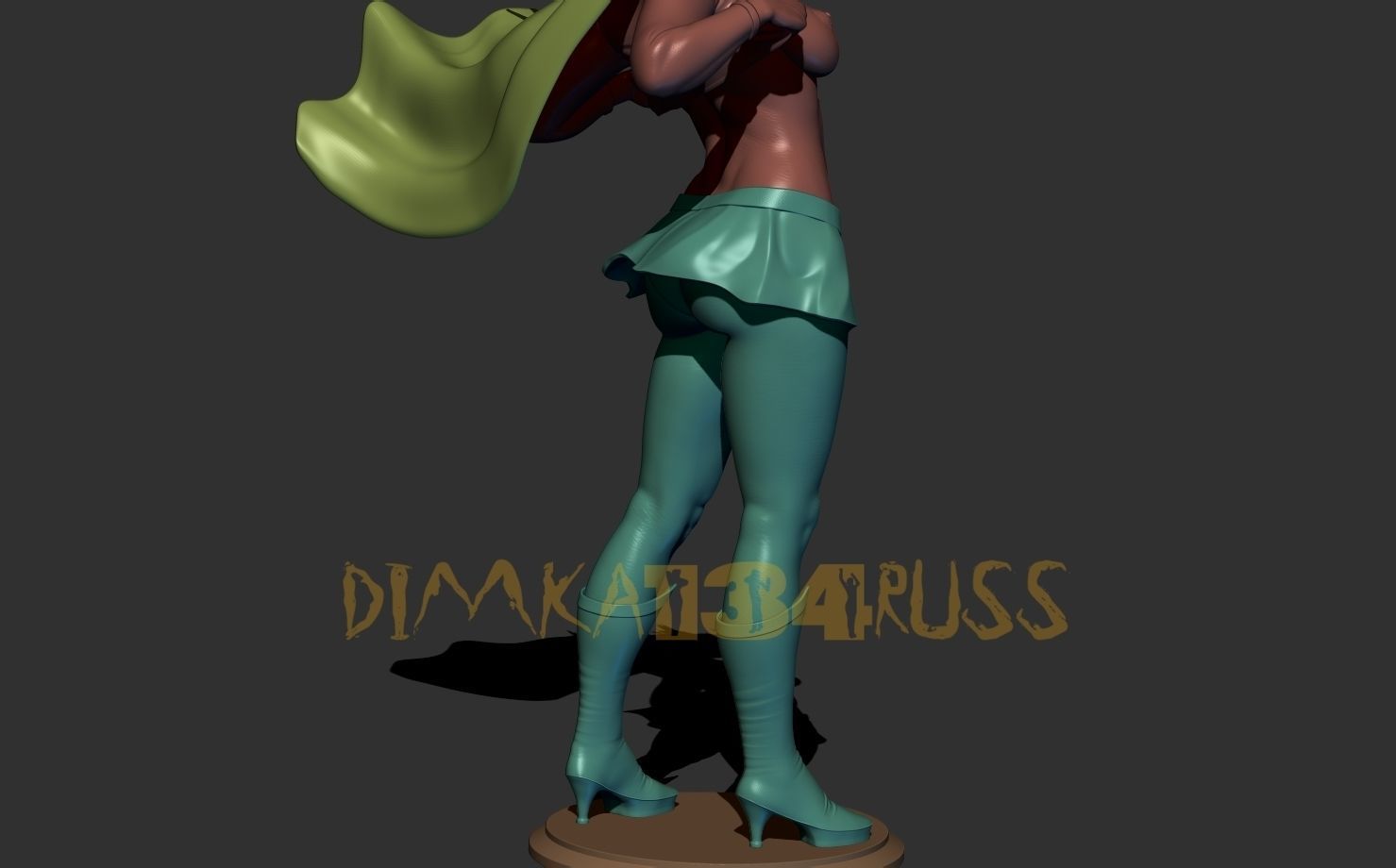 super girl 3D print model_12