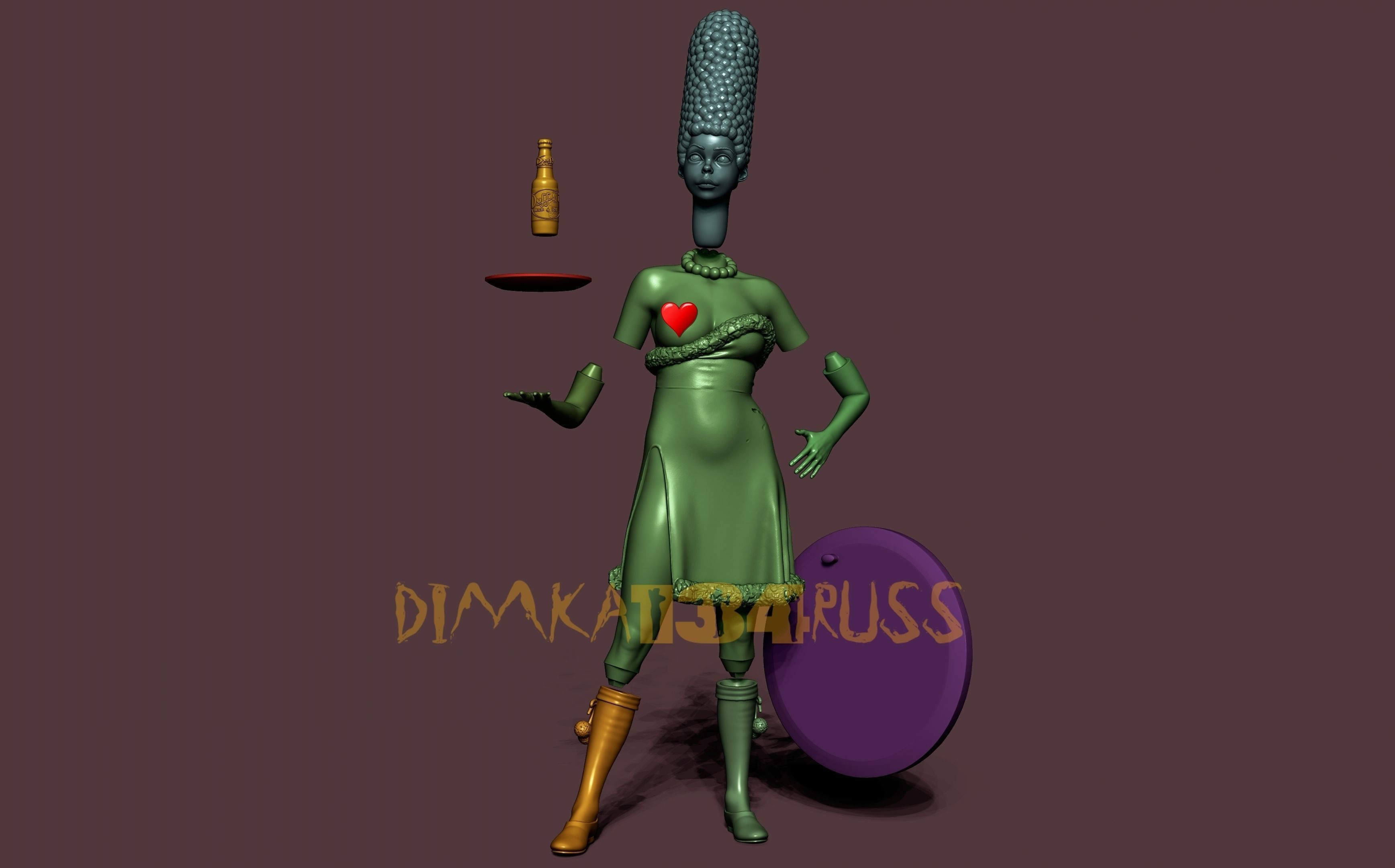 simpsons 3D print model_9