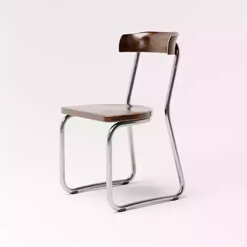 Thonet B257 Chair Low-poly 3D model