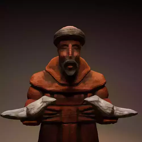 Saint Francis Wooden Statue