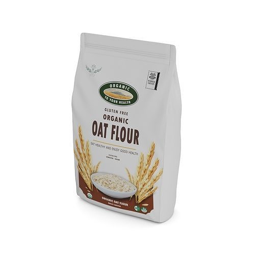 Other bread products Organic Oat Flour Low-poly 3D model
