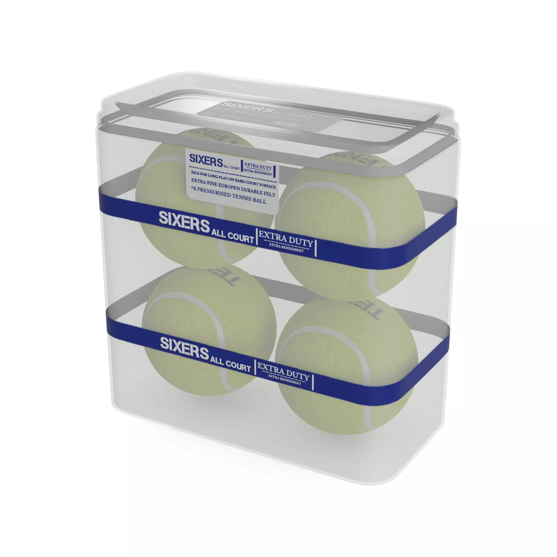 Sports products Tennis Balls Low-poly 3D model_0