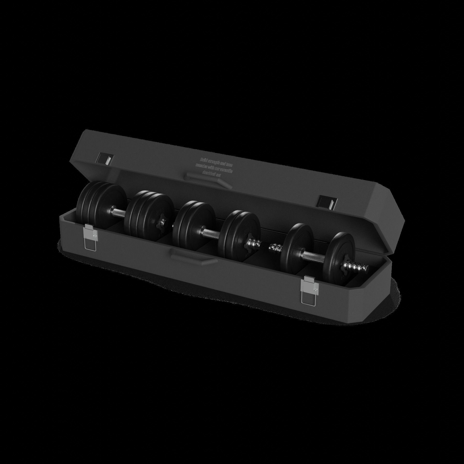 Sports products Dumbbell Set 3D model_1