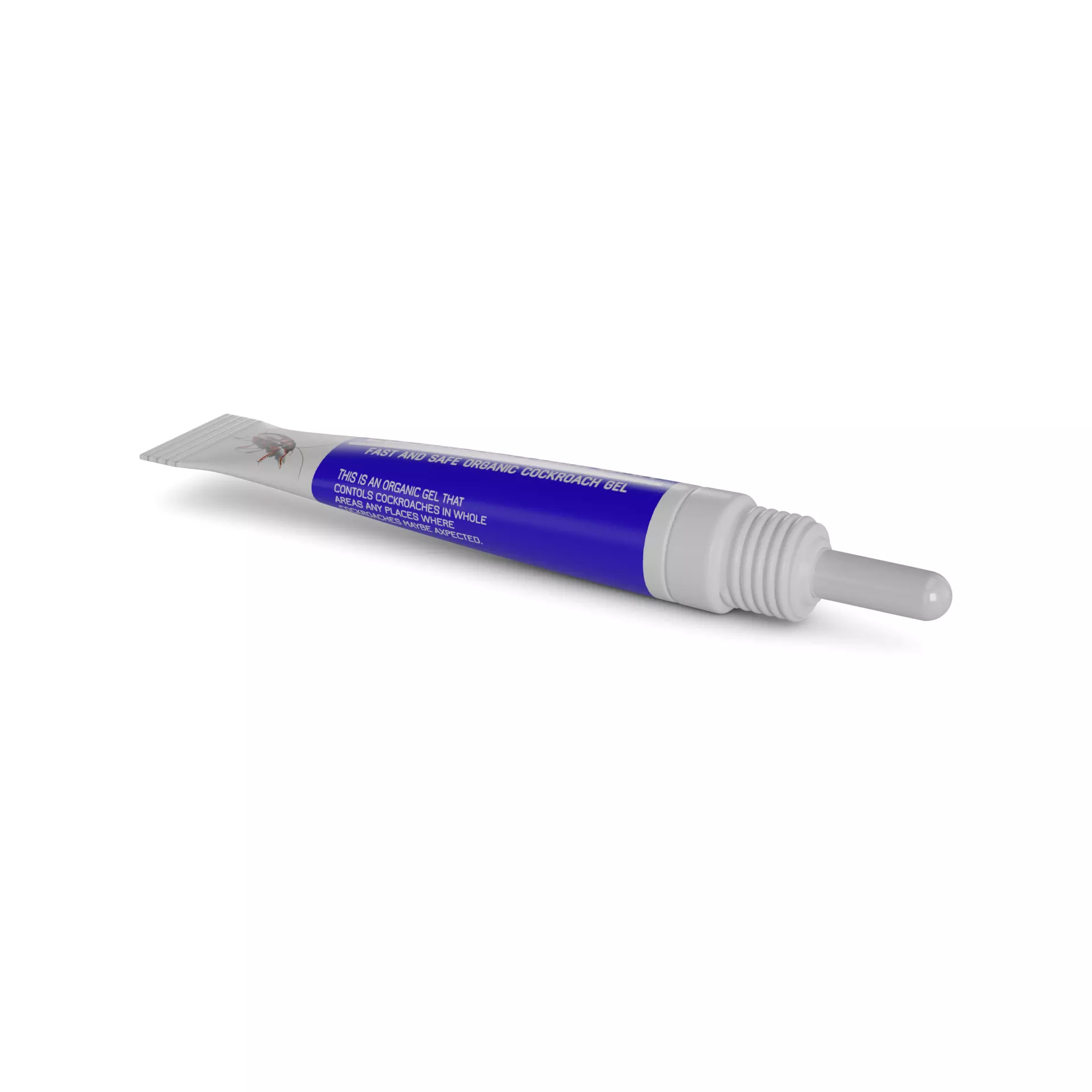 Insecticides repellents Cockroach Gel Bait Low-poly 3D model_0