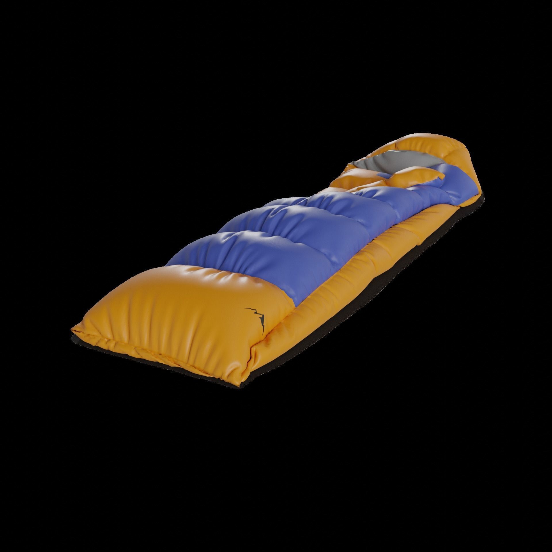 Camping Sleeping Bag 3D model_1