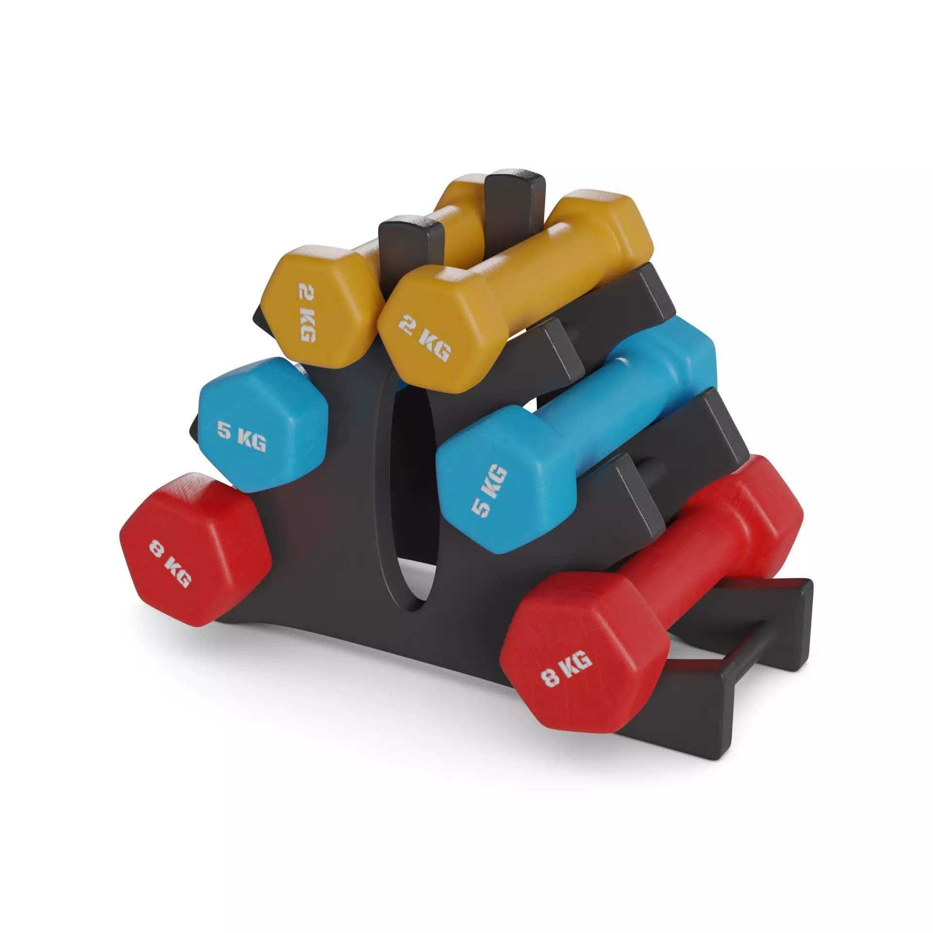 Sports products Dumbbell Set 3D model_0