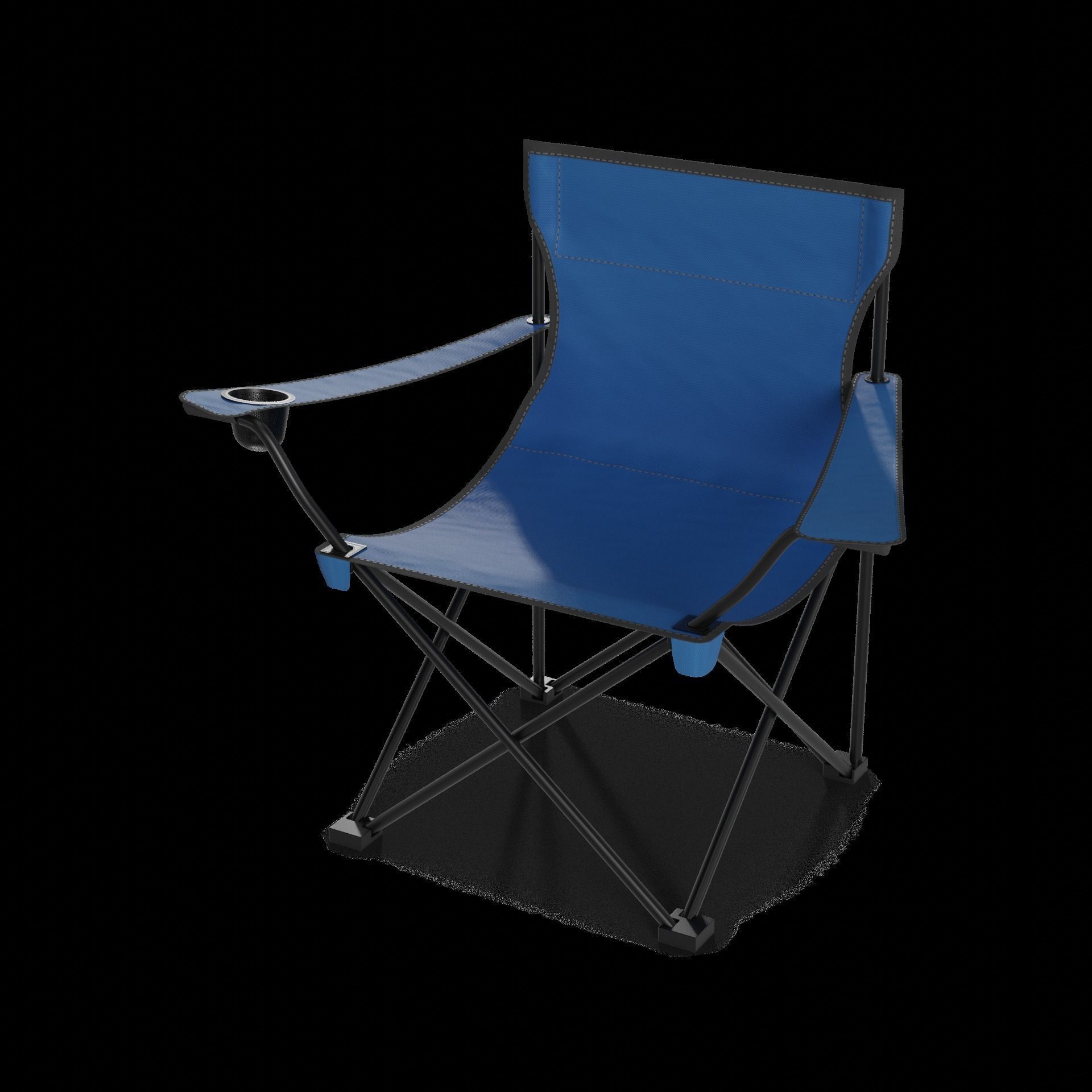Camping Camping Chair Low-poly 3D model_1