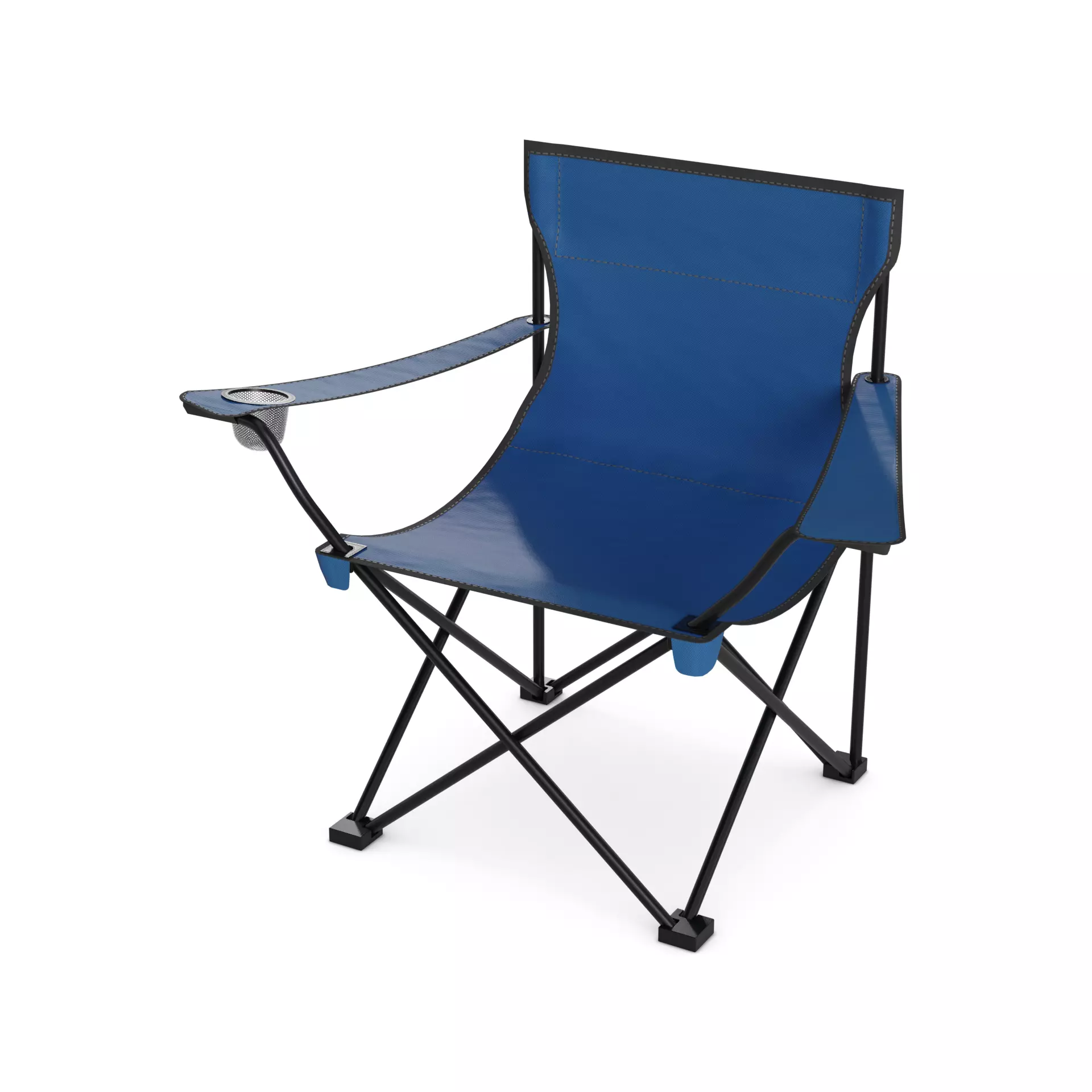 Camping Camping Chair Low-poly 3D model_0